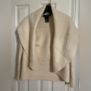 Ralph Lauren Black Label Cashmere Shawl style cardigan
